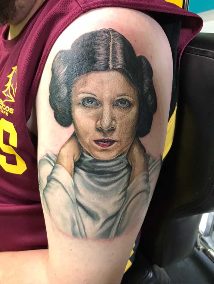 Leia Skywalker Tattoo – Custom Tattoos in Bundaberg, QLD